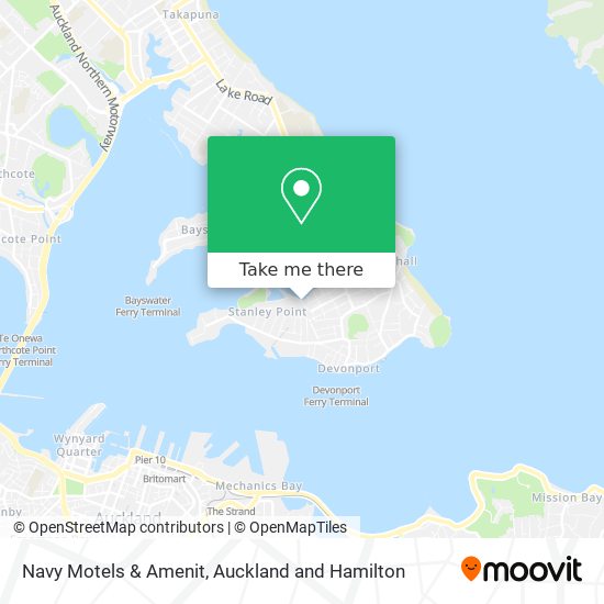 Navy Motels & Amenit map