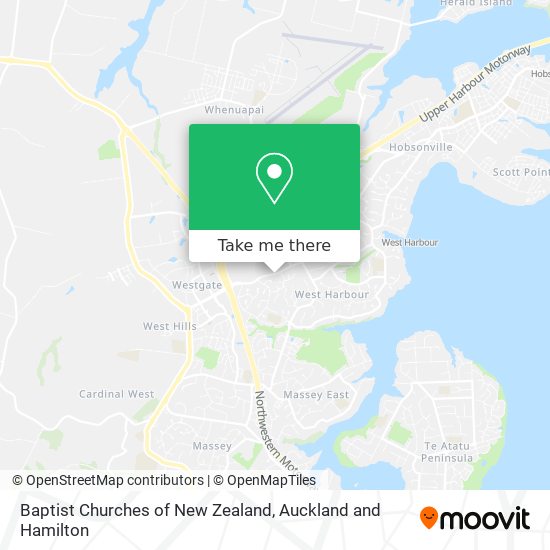 Baptist Churches of New Zealand map