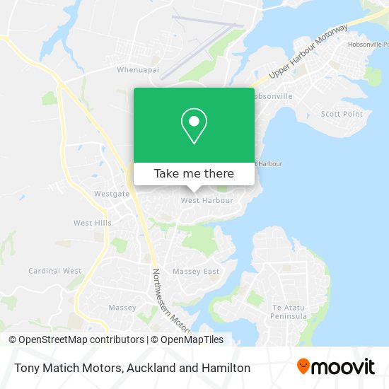 Tony Matich Motors map