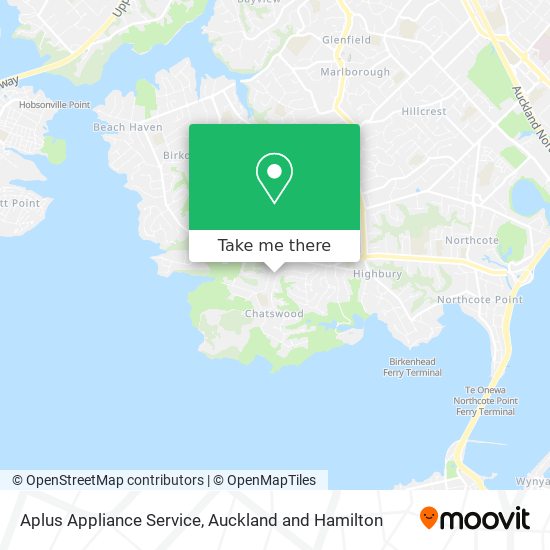 Aplus Appliance Service map