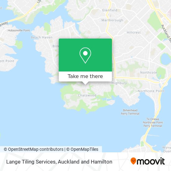 Lange Tiling Services map