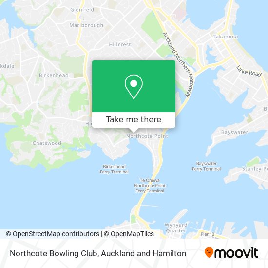 Northcote Bowling Club map