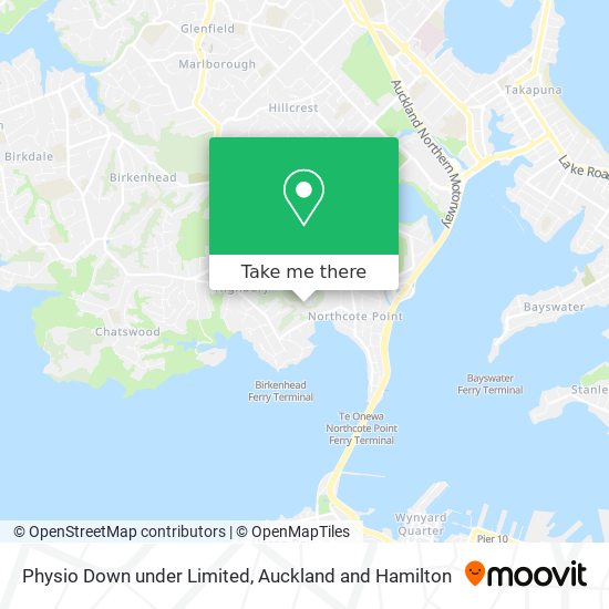 Physio Down under Limited map
