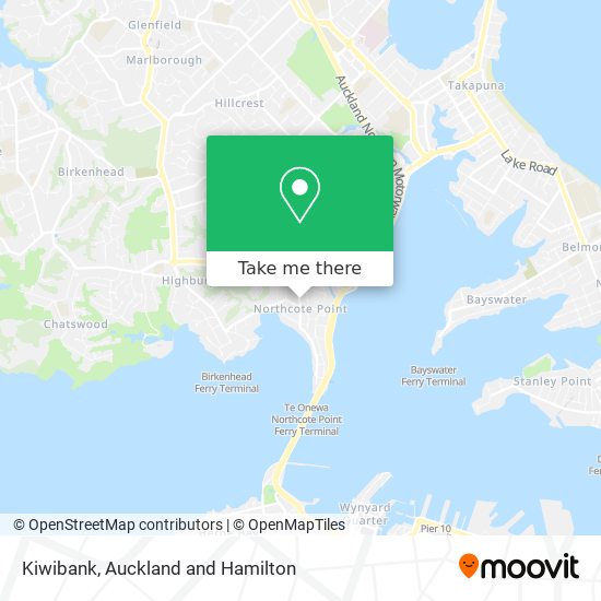 Kiwibank map