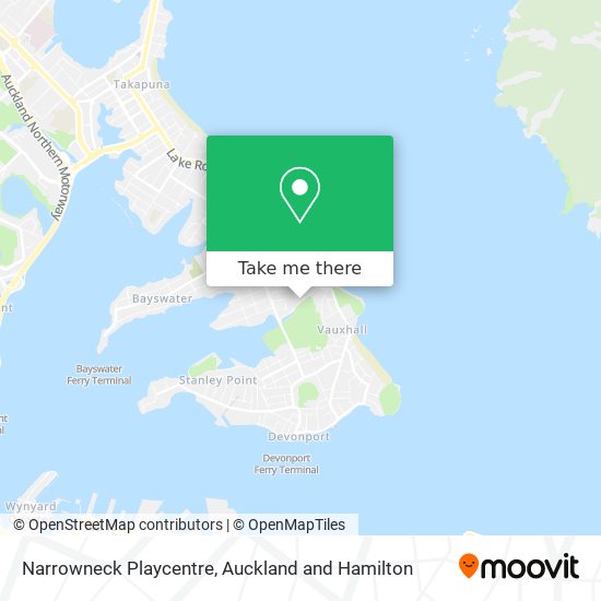 Narrowneck Playcentre map