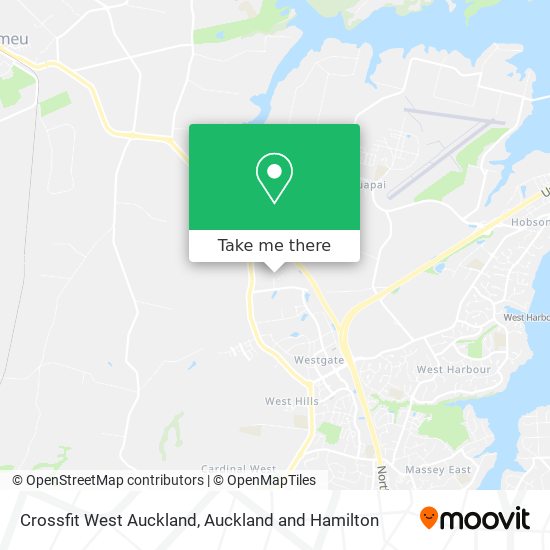 Crossfit West Auckland map