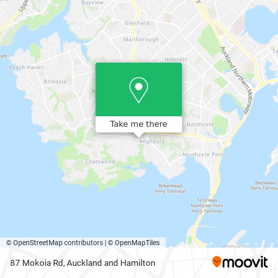 87 Mokoia Rd map