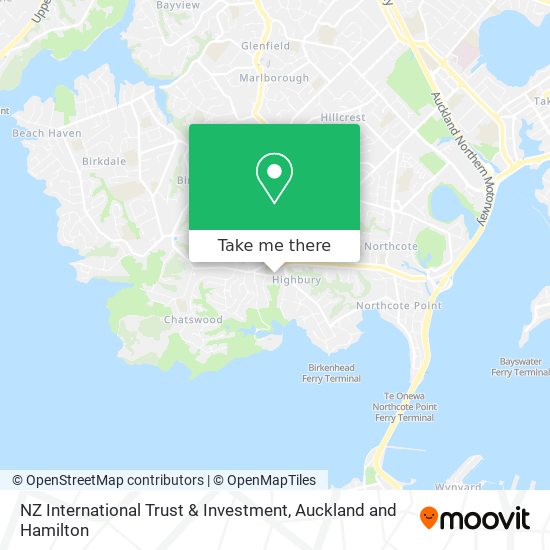 NZ International Trust & Investment map