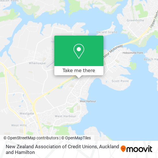 New Zealand Association of Credit Unions map