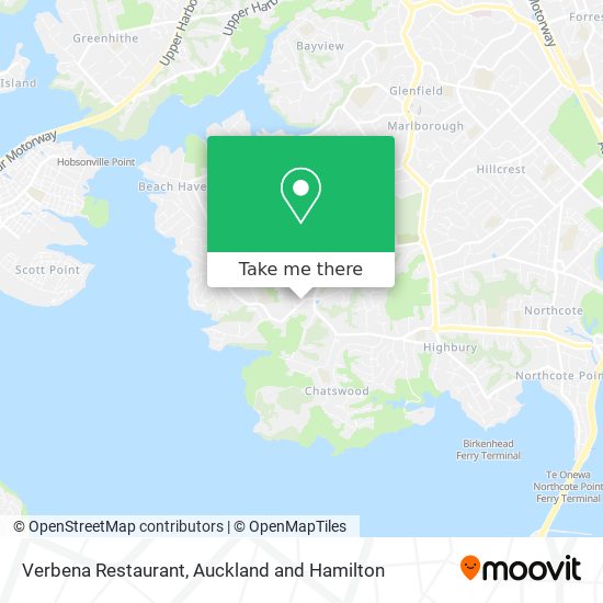 Verbena Restaurant map