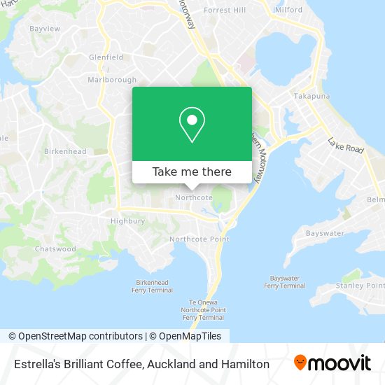 Estrella's Brilliant Coffee map