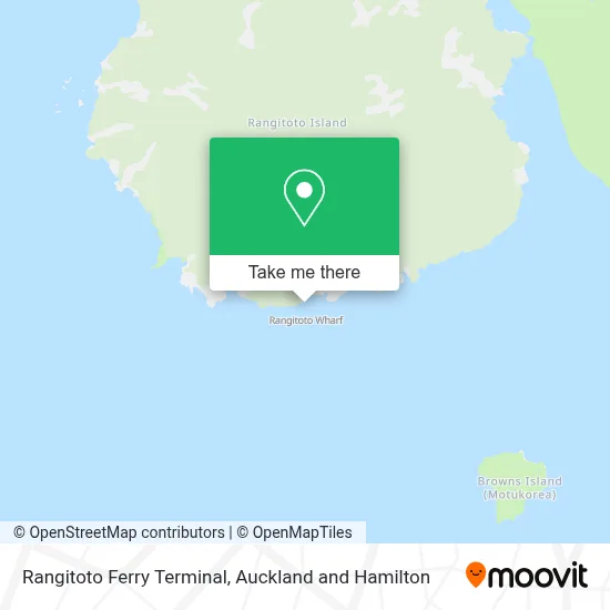 Rangitoto Ferry Terminal map