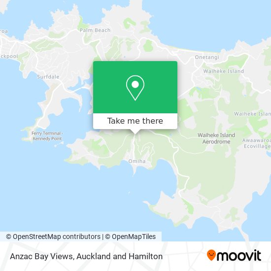 Anzac Bay Views map