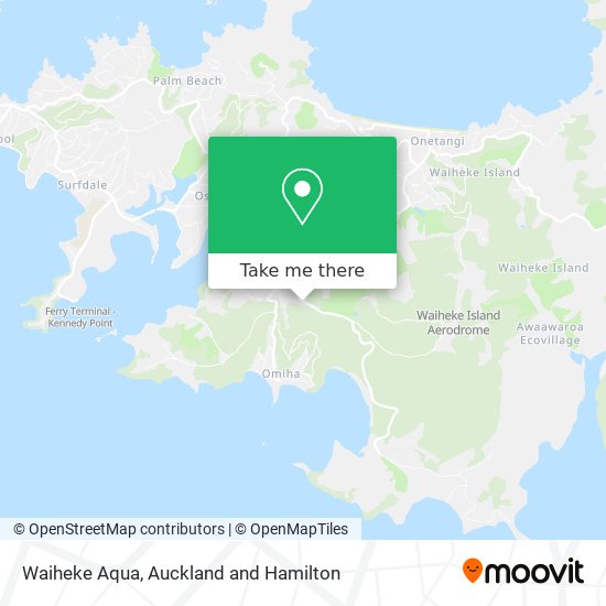 Waiheke Aqua map