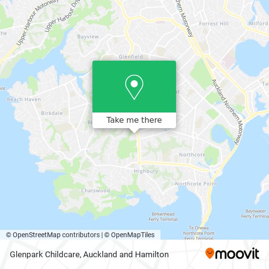 Glenpark Childcare map