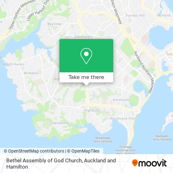 Bethel Assembly of God Church map