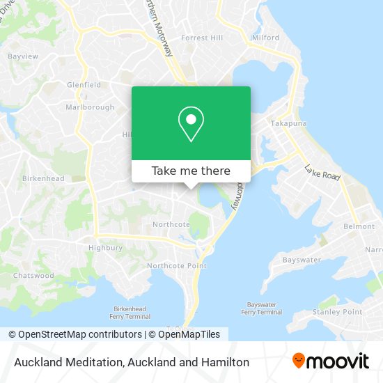 Auckland Meditation map