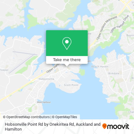 Hobsonville Point Rd by Onekiritea Rd map