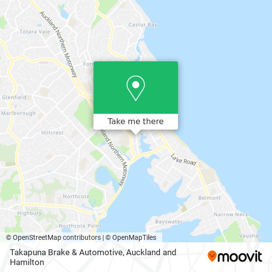 Takapuna Brake & Automotive map