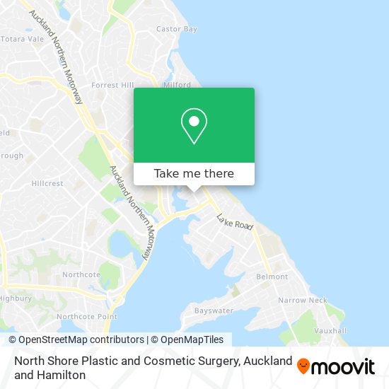 North Shore Plastic and Cosmetic Surgery map