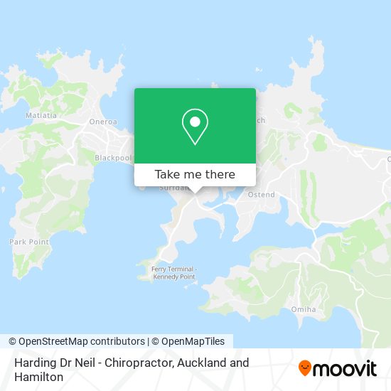 Harding Dr Neil - Chiropractor map