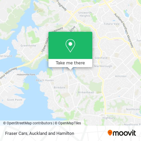 Fraser Cars map