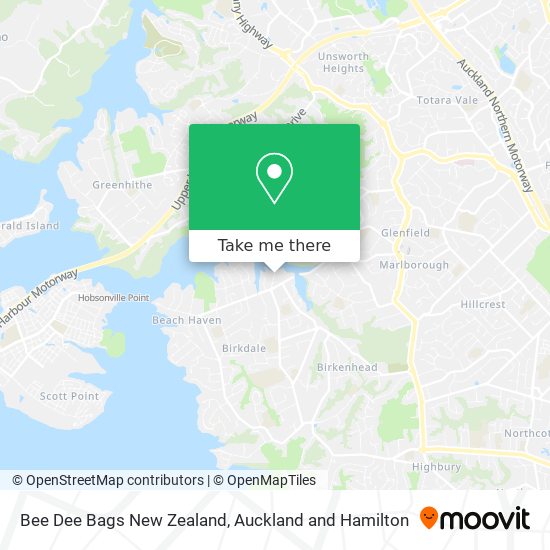 Bee Dee Bags New Zealand地图