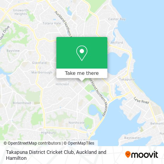 Takapuna District Cricket Club地图