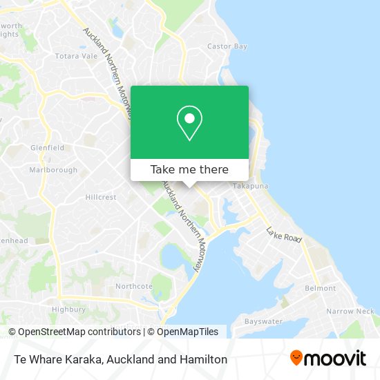 Te Whare Karaka map