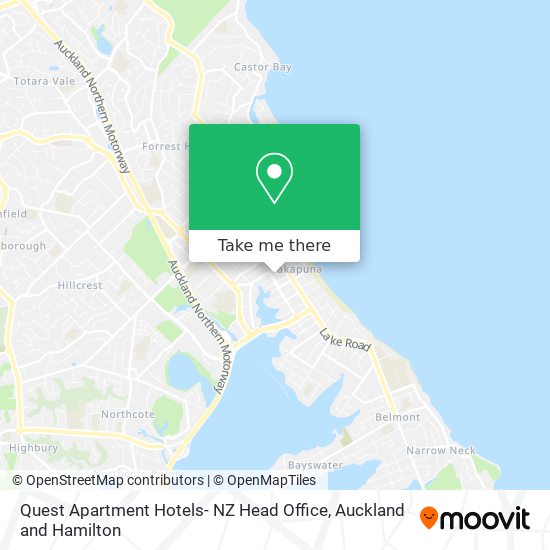Quest Apartment Hotels- NZ Head Office map