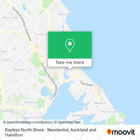 Bayleys North Shore - Residential map