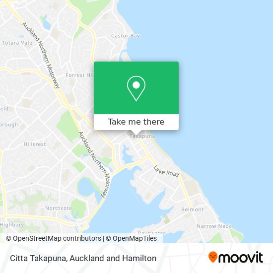 Citta Takapuna map