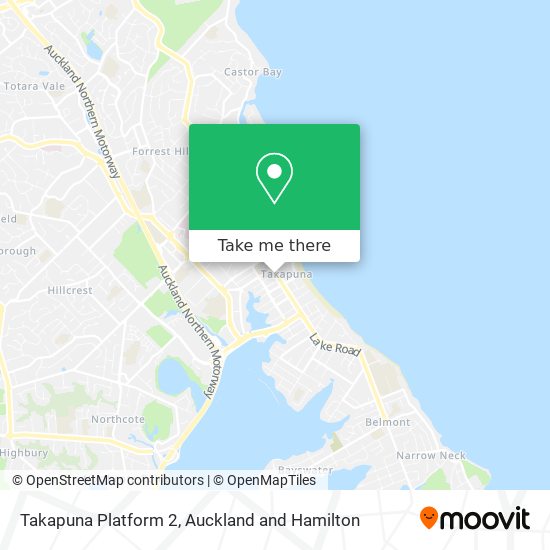 Takapuna Platform 2 map