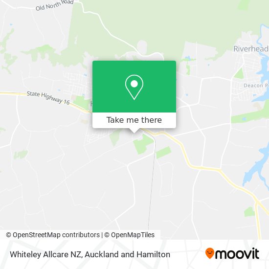 Whiteley Allcare NZ map