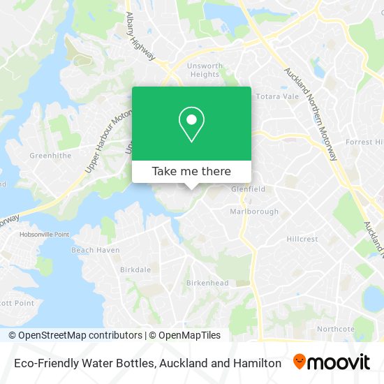 Eco-Friendly Water Bottles map