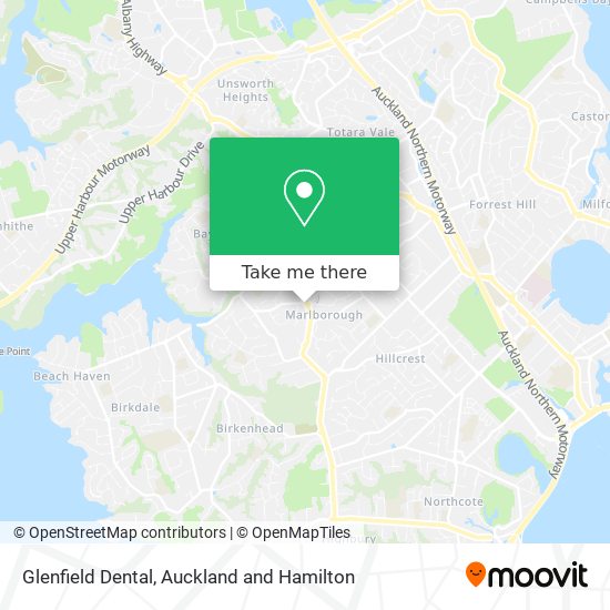 Glenfield Dental map