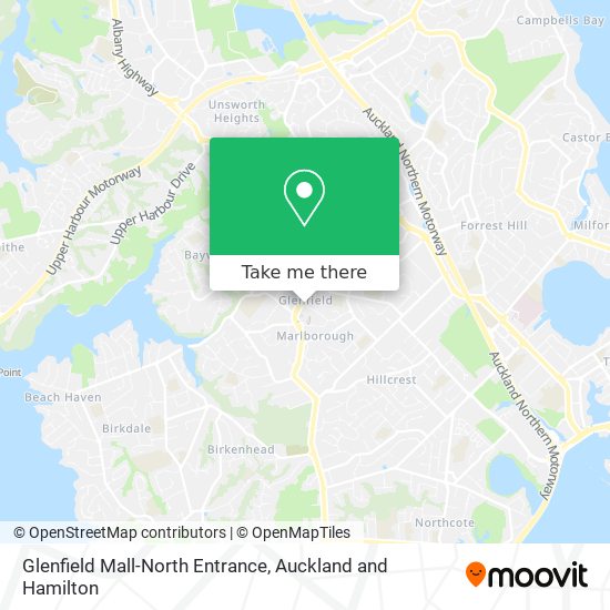 Glenfield Mall-North Entrance map