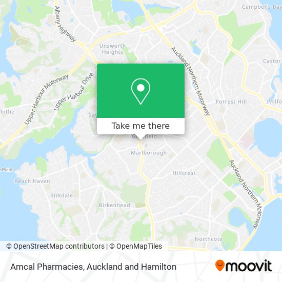 Amcal Pharmacies map