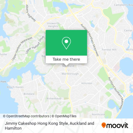 Jimmy Cakeshop Hong Kong Style map