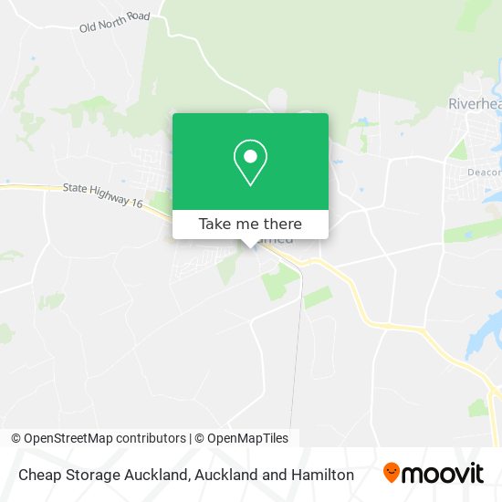 Cheap Storage Auckland map