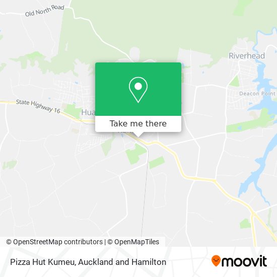 Pizza Hut Kumeu map