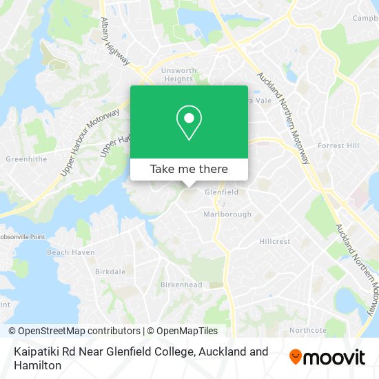 Kaipatiki Rd Near Glenfield College地图