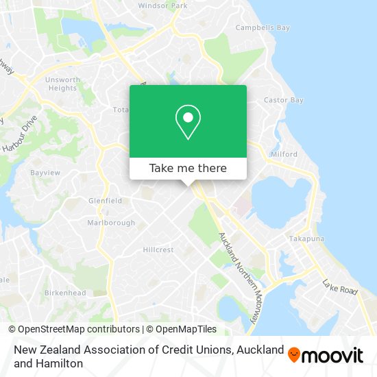 New Zealand Association of Credit Unions map