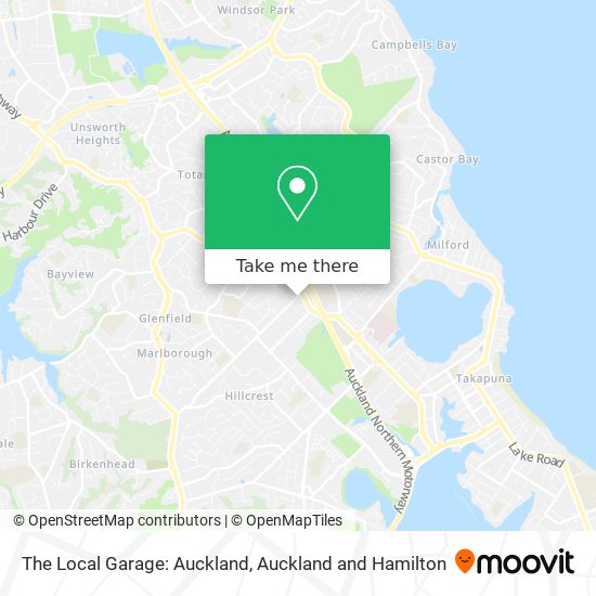 The Local Garage: Auckland地图