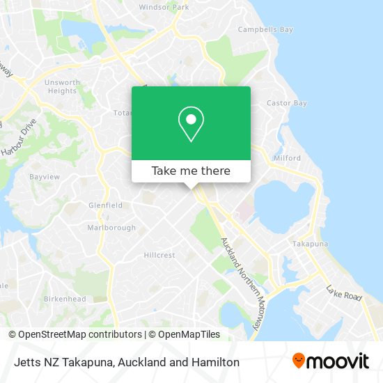 Jetts NZ Takapuna地图