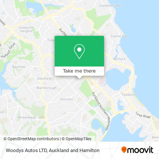 Woodys Autos LTD map