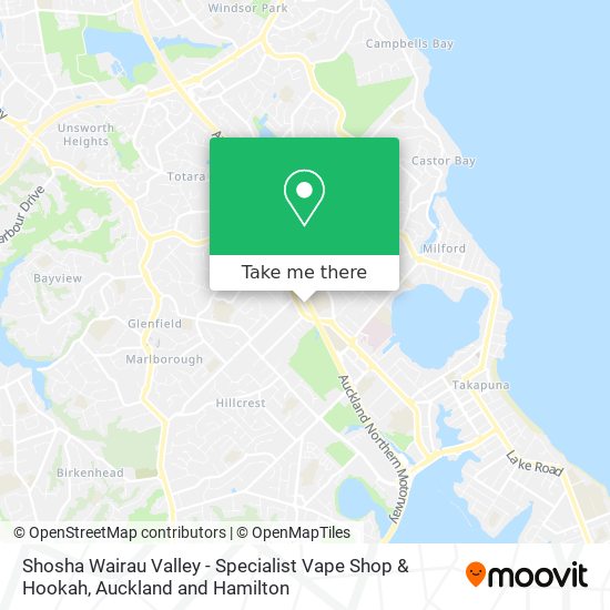 Shosha Wairau Valley - Specialist Vape Shop & Hookah map
