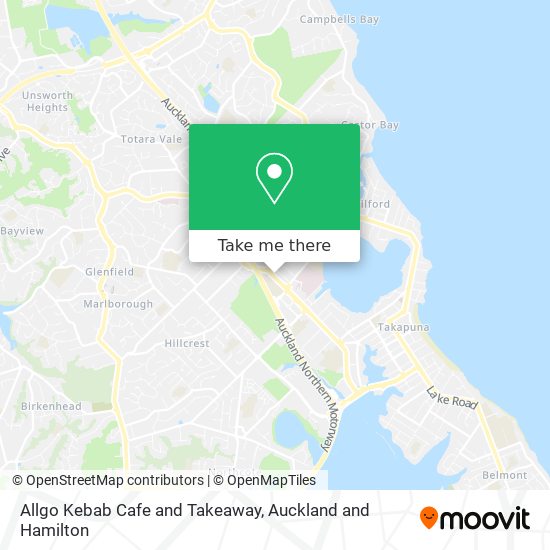 Allgo Kebab Cafe and Takeaway map