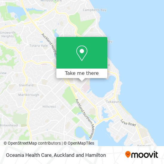 Oceania Health Care map