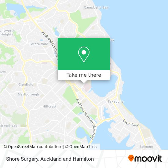 Shore Surgery map